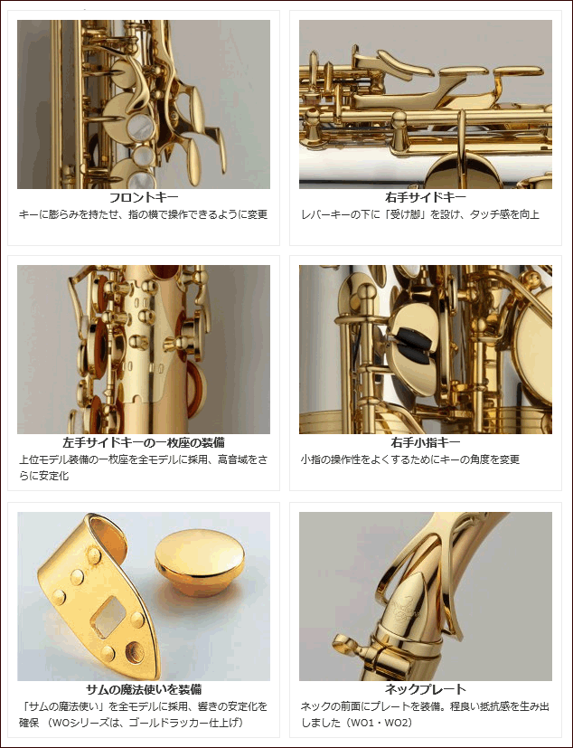 Yanagisawa A-WO20 アルトサックス 【ラッカー仕上げ】 - 楽器堂管楽器 